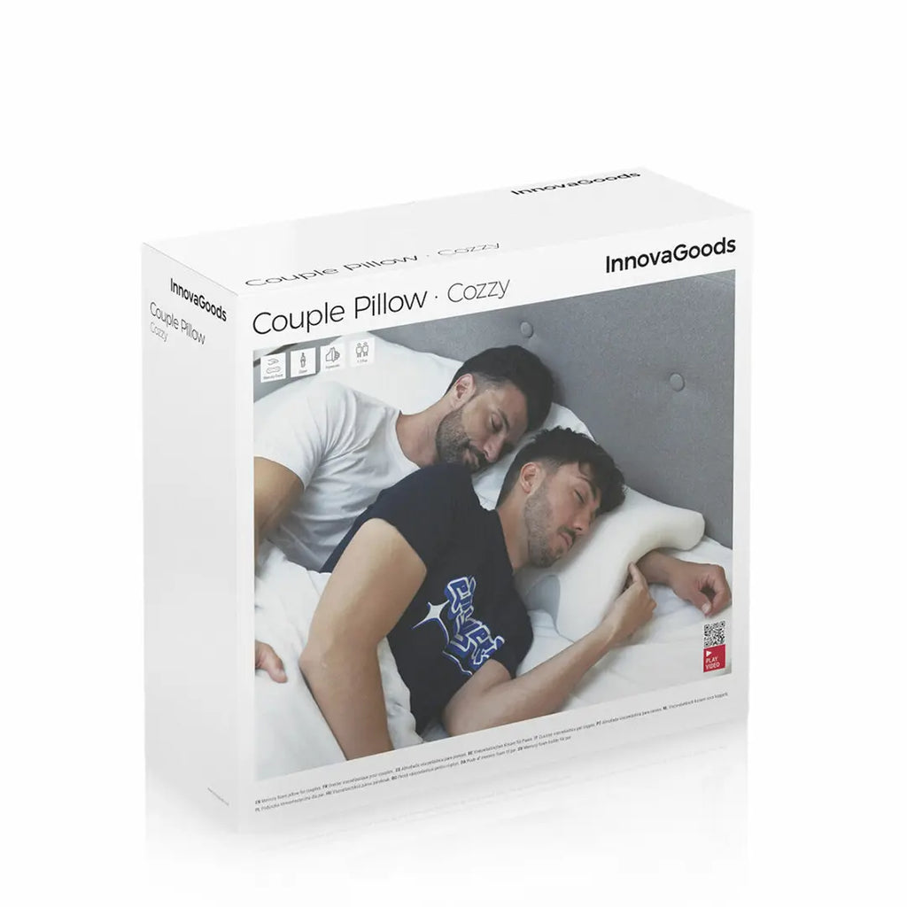 Almohada Cervical Viscoelástica para Parejas | Confort y Descanso Cozzy InnovaGoods