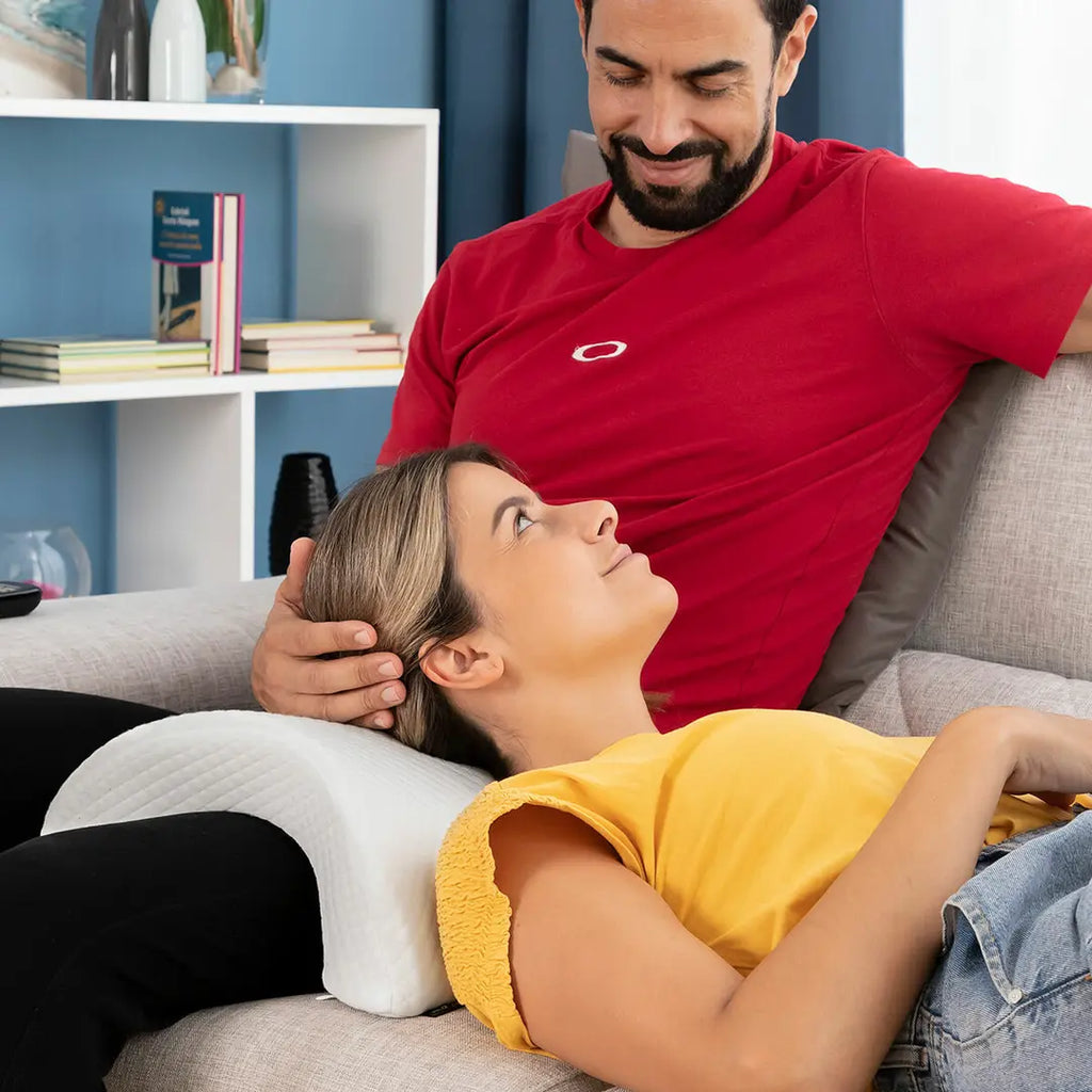 Almohada Cervical Viscoelástica para Parejas | Confort y Descanso Cozzy InnovaGoods
