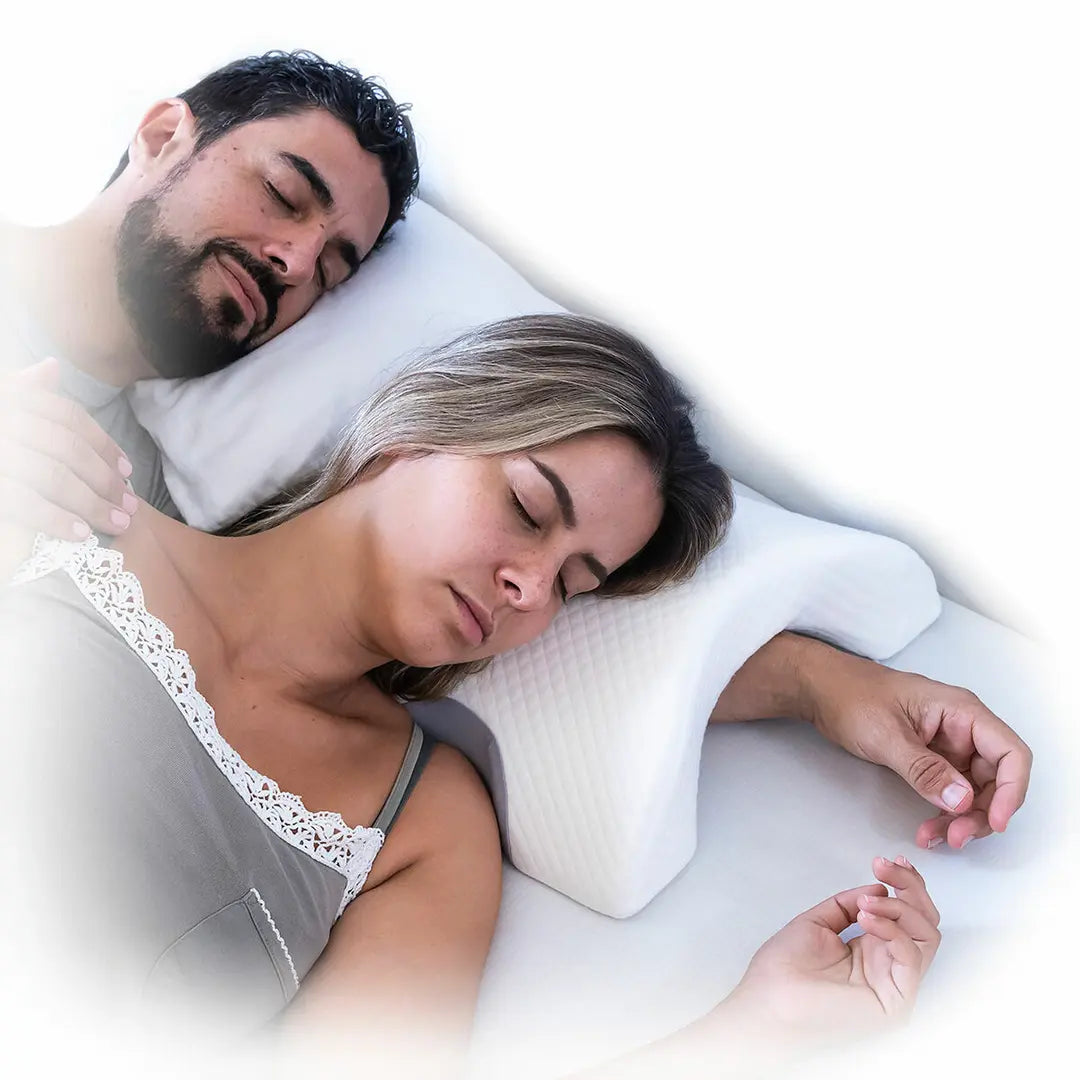 Almohada Cervical Viscoelástica para Parejas | Confort y Descanso Cozzy InnovaGoods