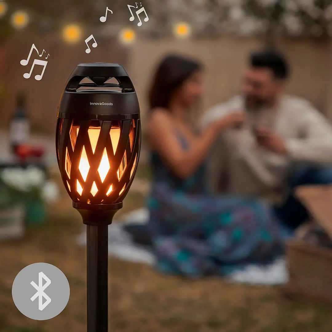Altavoz Inalámbrico Bluetooth con LED Efecto Llama y Sonido Envolvente Spekkle InnovaGoods