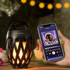 Altavoz Inalámbrico Bluetooth con LED Efecto Llama y Sonido Envolvente Spekkle InnovaGoods