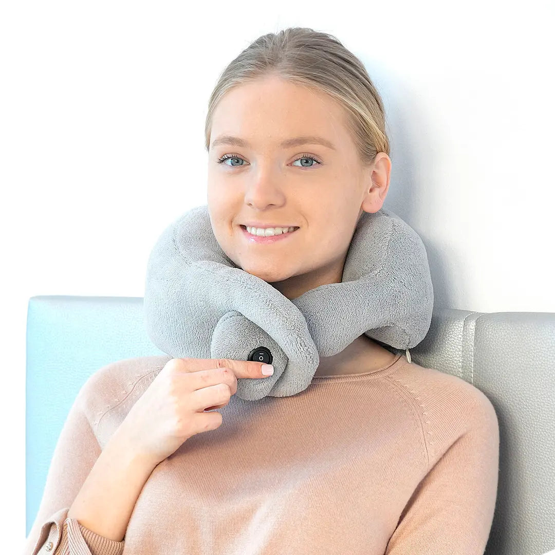 Cojín Cervical Masajeador Ergonómico para Alivio del Cuello y Relajación | Newor InnovaGoods