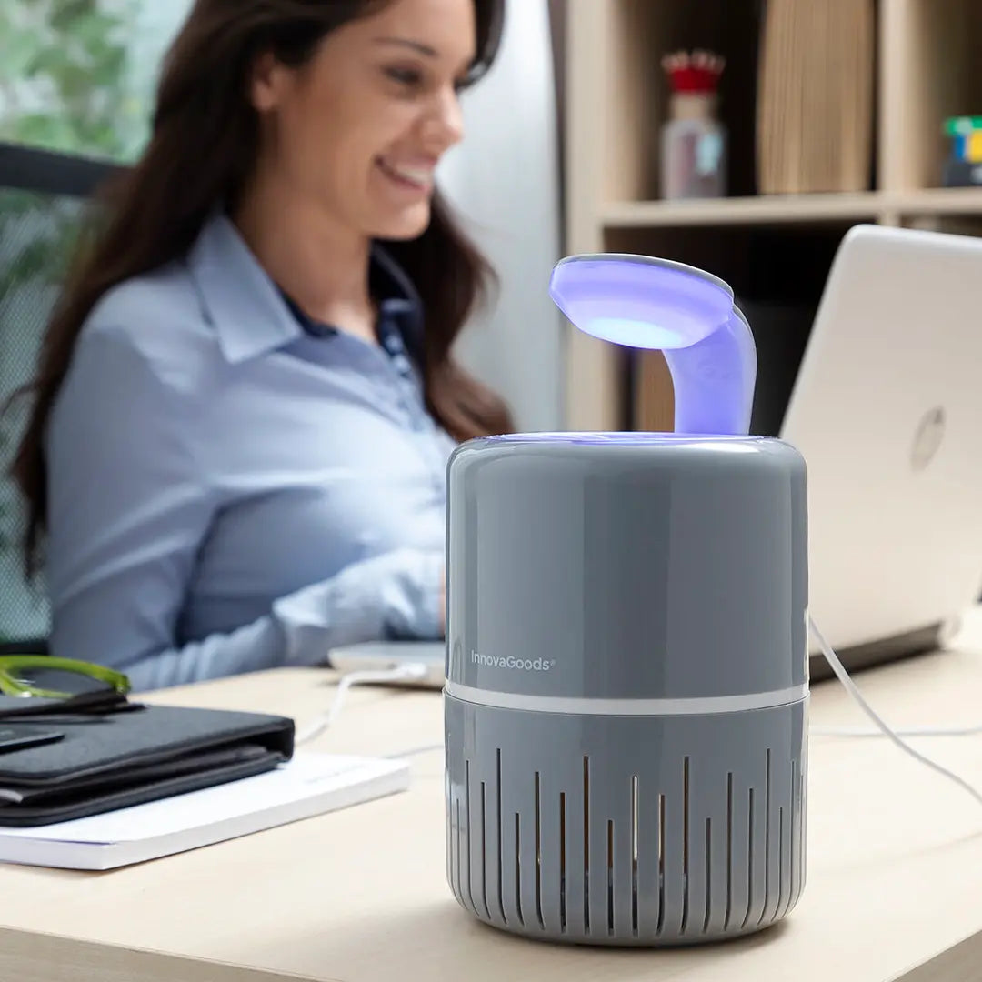 Lámpara Antimosquitos por Succión KL Drain InnovaGoods – Trampa Eléctrica UV Silenciosa sin Químicos