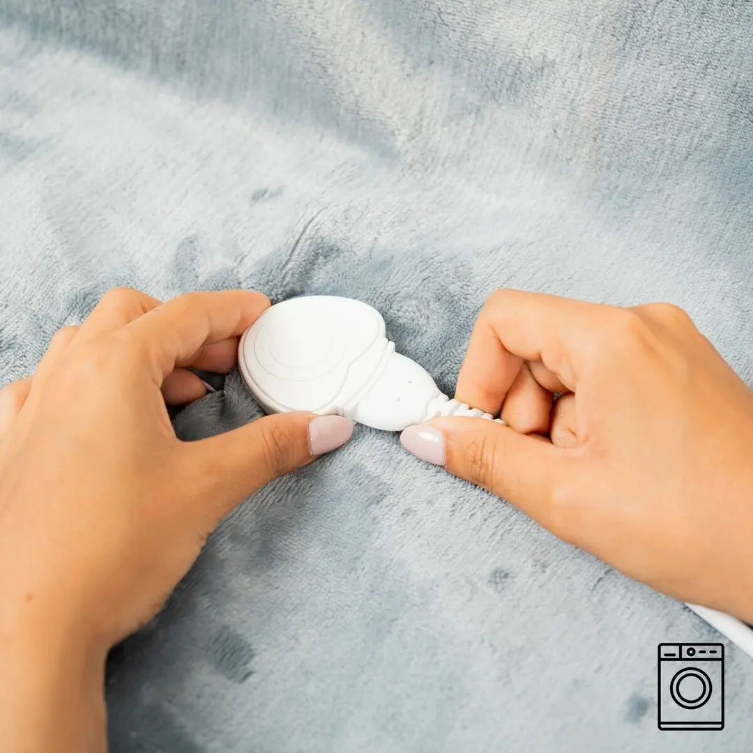 Manta Eléctrica Elakef InnovaGoods 160W – Gris 120x160 cm | Calor Rápido