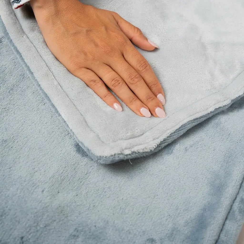 Manta Eléctrica Elakef InnovaGoods 160W – Gris 120x160 cm | Calor Rápido