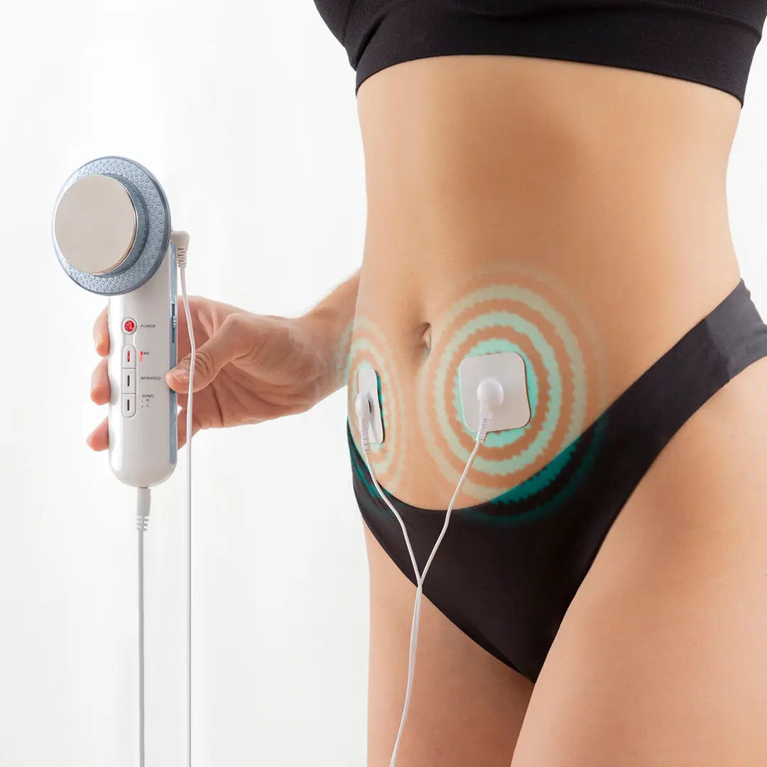 Masajeador Anticelulítico 3 en 1 con Cavitación Ultrasónica, Infrarrojos y Electroestimulación | CellyMax InnovaGoods
