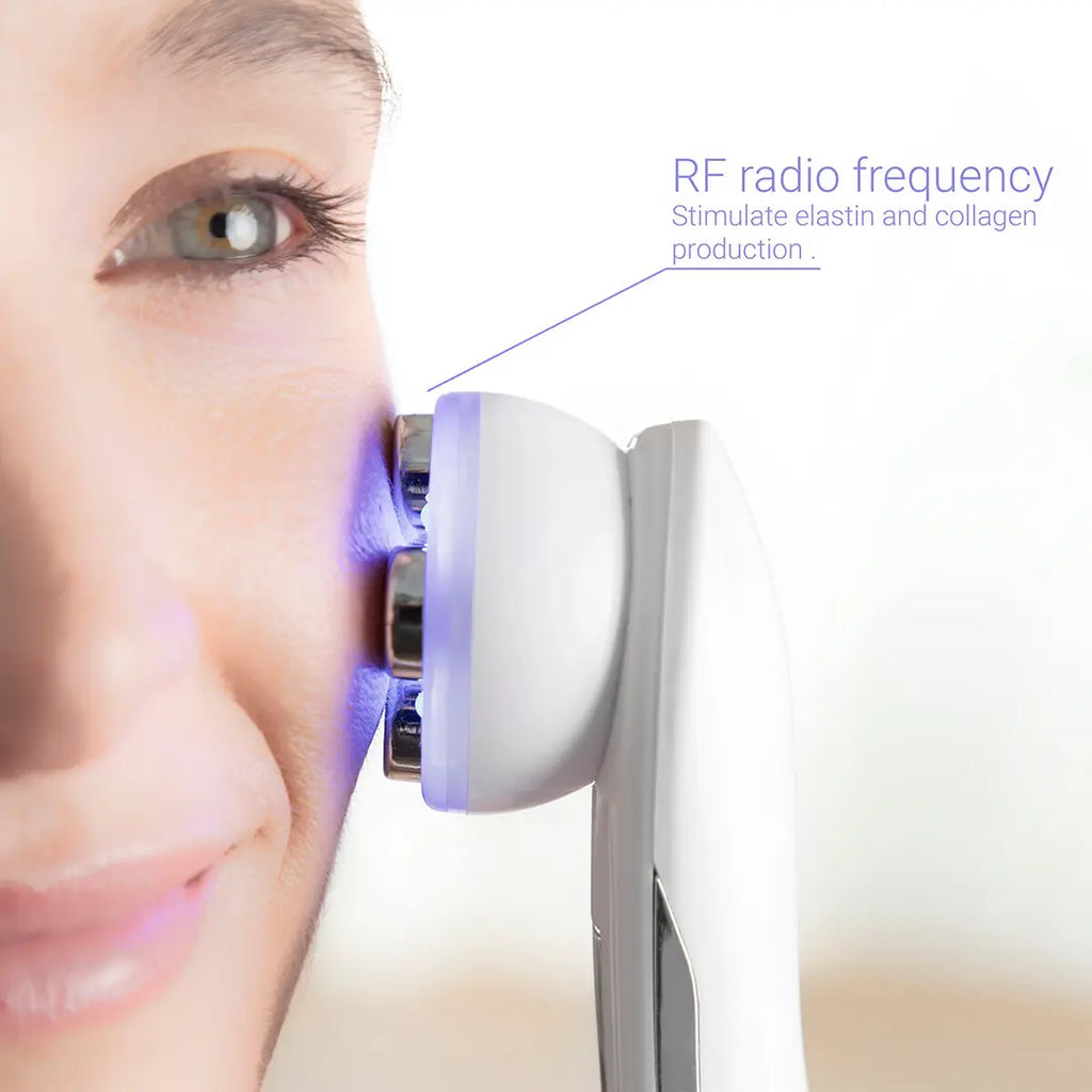 Masajeador Facial Reafirmante con Radiofrecuencia, Fototerapia y Electroestimulación | Wace InnovaGoods