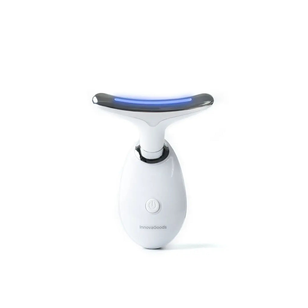 Masajeador Facial y Cuello Reafirmante con Terapia LED y EMS - Selora InnovaGoods