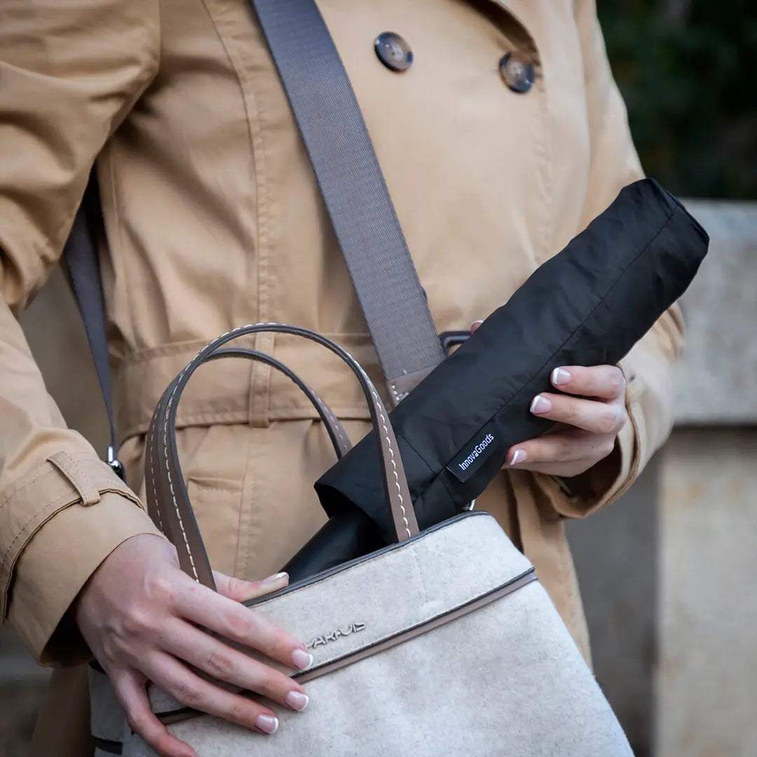 Paraguas Plegable de Cierre Inverso con Luz LED Integrada Folbrella InnovaGoods